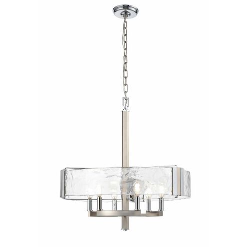 Georgian Bay 6 Light Chrome and Buffed Nickel Chandelier Ceiling Light