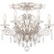Filigrae 6 Light Antique Silver Semi-Flush Mount Ceiling Light