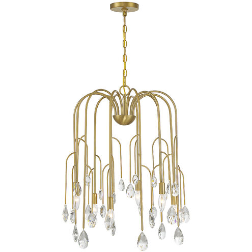 Anholt 6 Light 22.75 inch Noble Brass Chandelier Ceiling Light