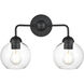 Soren 2 Light 15.75 inch Matte Black Vanity Light Wall Light