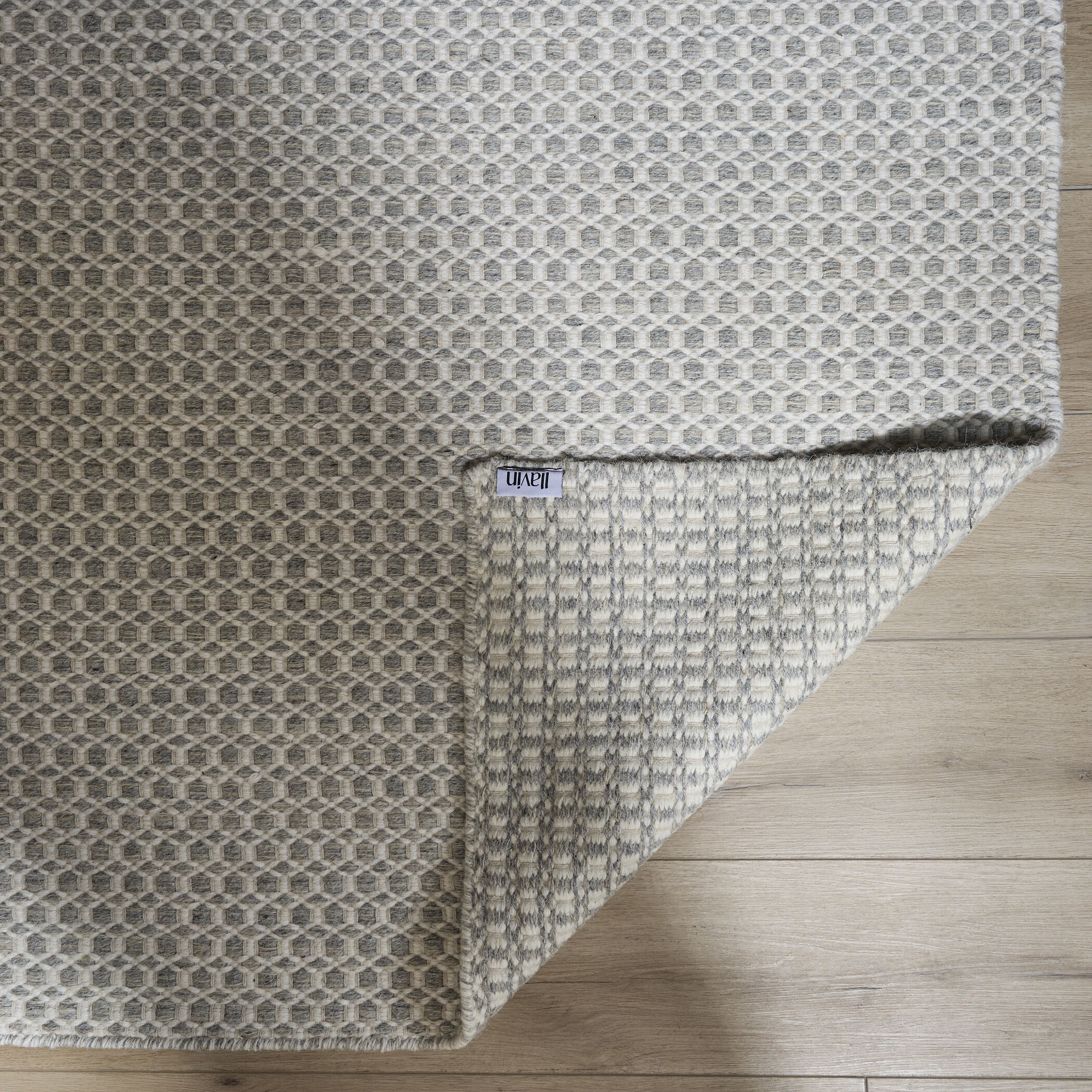 Deya Dark Gray and Ivory Indoor Rug