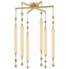 Parigi 6 Light 27.5 inch Vintage Brass Chandelier Ceiling Light
