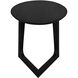 Cantilever 22 X 20 inch Charcoal Black Accent Table