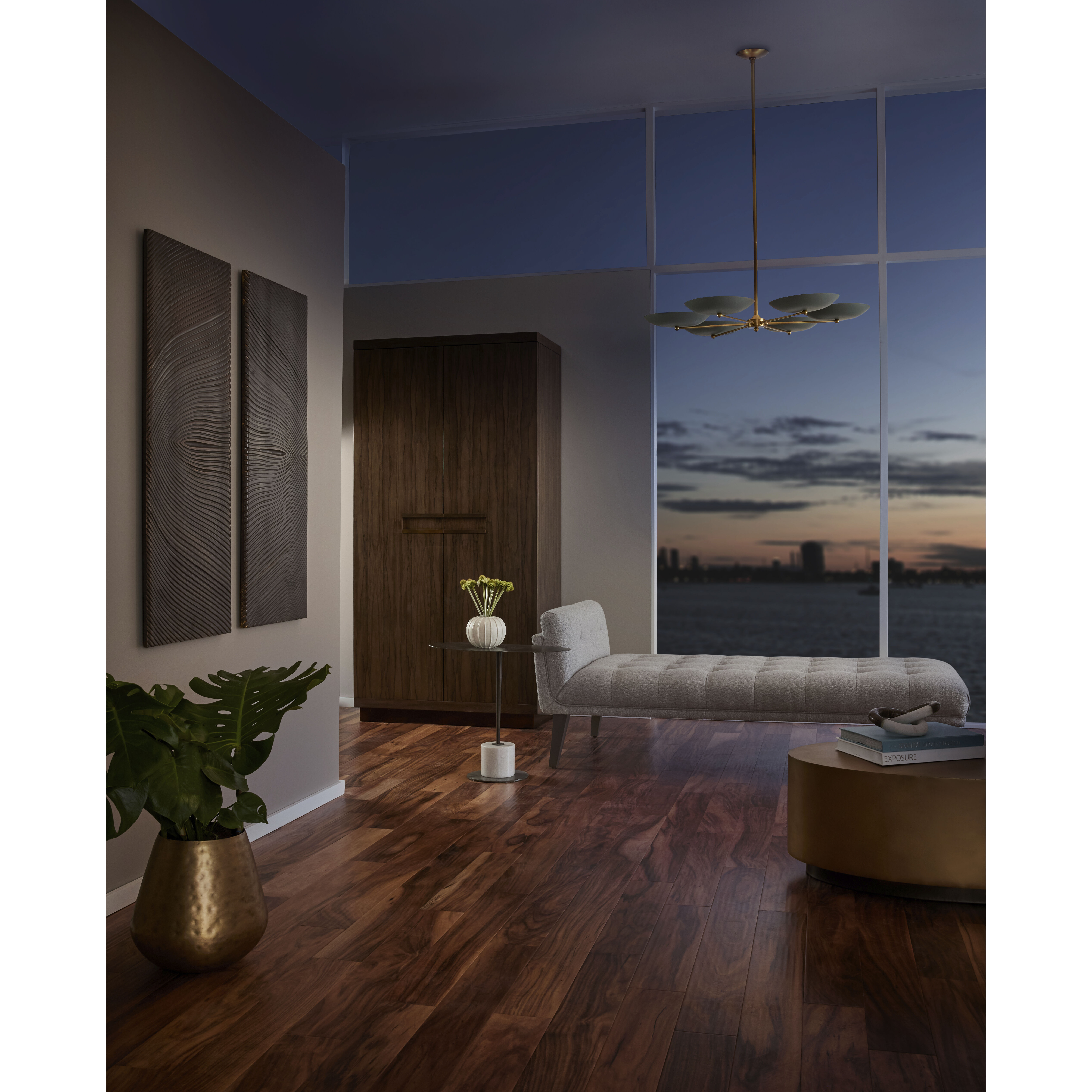 Griffith 6 Light 40 inch Cadet Blue Chandelier Ceiling Light