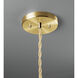 Radiance 1 Light 15.5 inch White Crackle and Antique Brass Pendant Ceiling Light