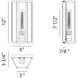 Creed Wall Sconce Wall Light in White