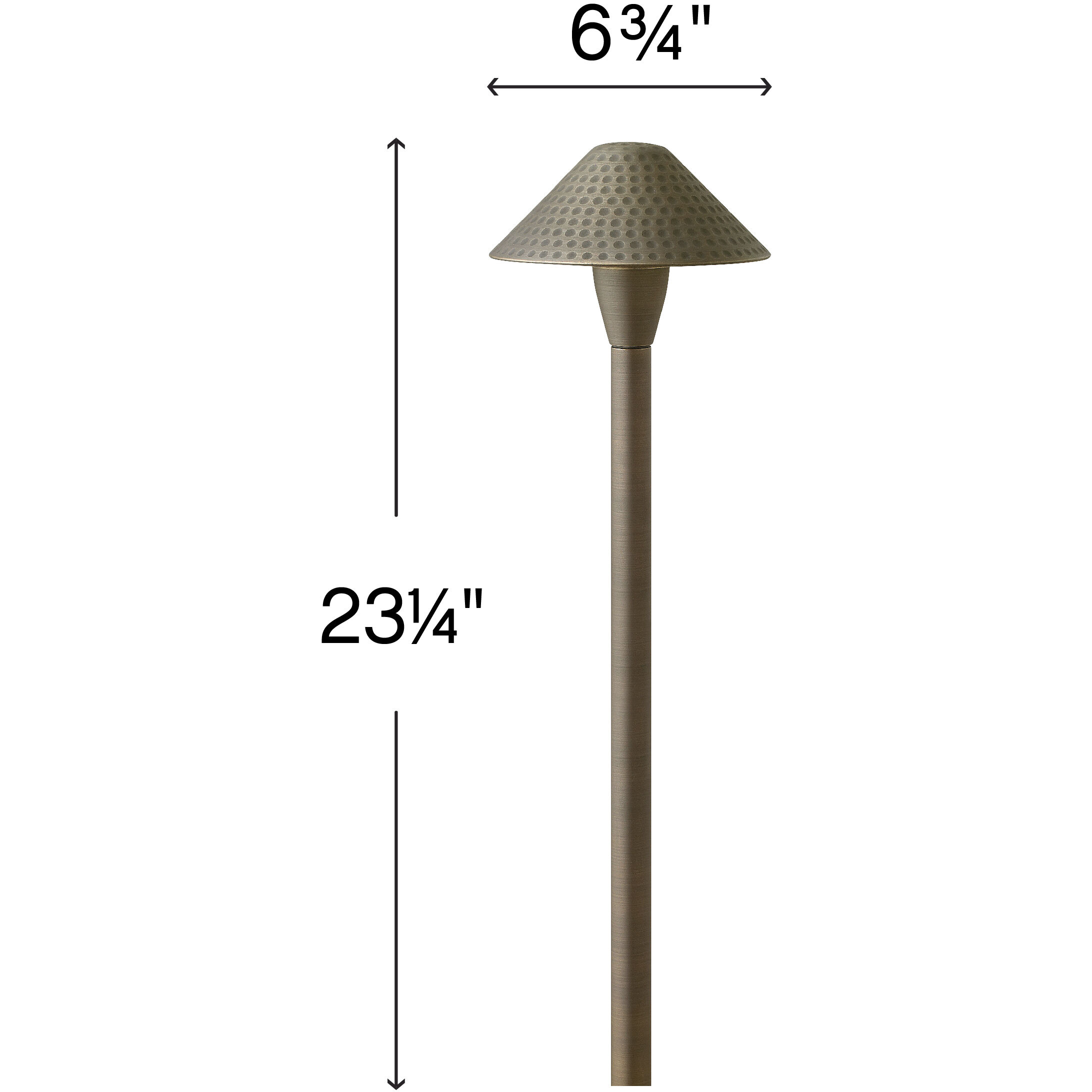 Hardy Island Hammered 12v 1.50 watt Matte Bronze Landscape Path Light