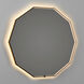 Deca 36 X 36 inch Black LED Lighted Mirror, Vanita by Oxygen
