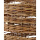 Saisei 5 Light 32 inch Khaki Chandelier Ceiling Light, Hiroshi Koshitaka Collection