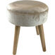 Linden 16.5 inch Champagne and Natural Ottoman
