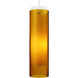 Echo Grande 1 Light 5 inch White Pendant Ceiling Light in Incandescent, Amber Glass