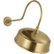 Thomas O'Brien Academy Barn Light LED 22.75 inch Hand-Rubbed Antique Brass Angled Flynn Barn Light in 16" Hand-Rubbed Antique Brass Rockhouse Shade