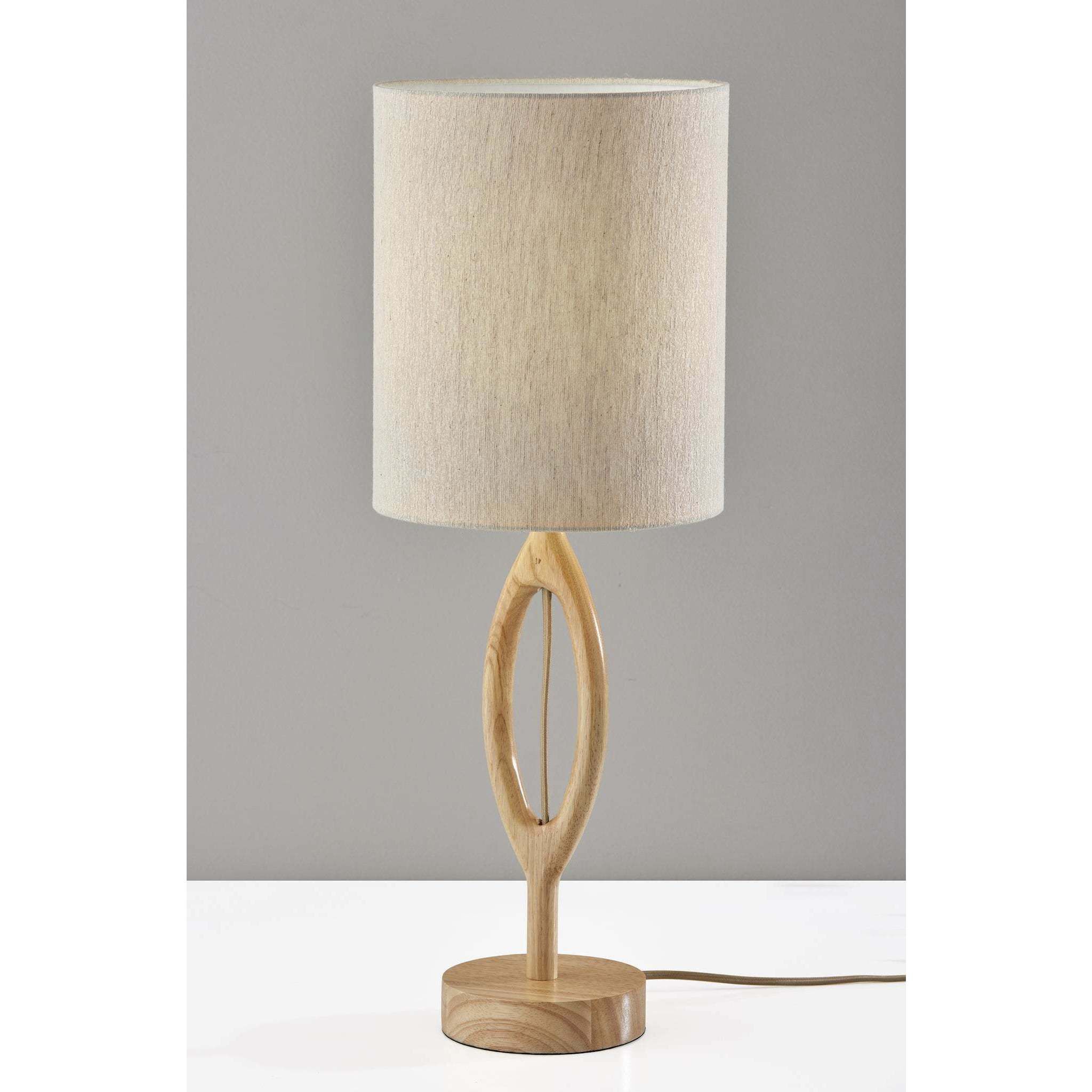 Mayfair 27.5 inch 100.00 watt Natural Wood Table Lamp Portable Light