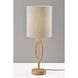 Mayfair 27.5 inch 100.00 watt Natural Wood Table Lamp Portable Light