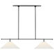 Amber Lewis Soren LED 54 inch Bronze Linear Chandelier Ceiling Light