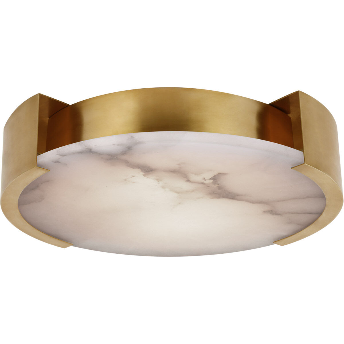 Kelly Wearstler Melange LED 21 inch Antique-Burnished Brass Flush Mount Ceiling Light, Large