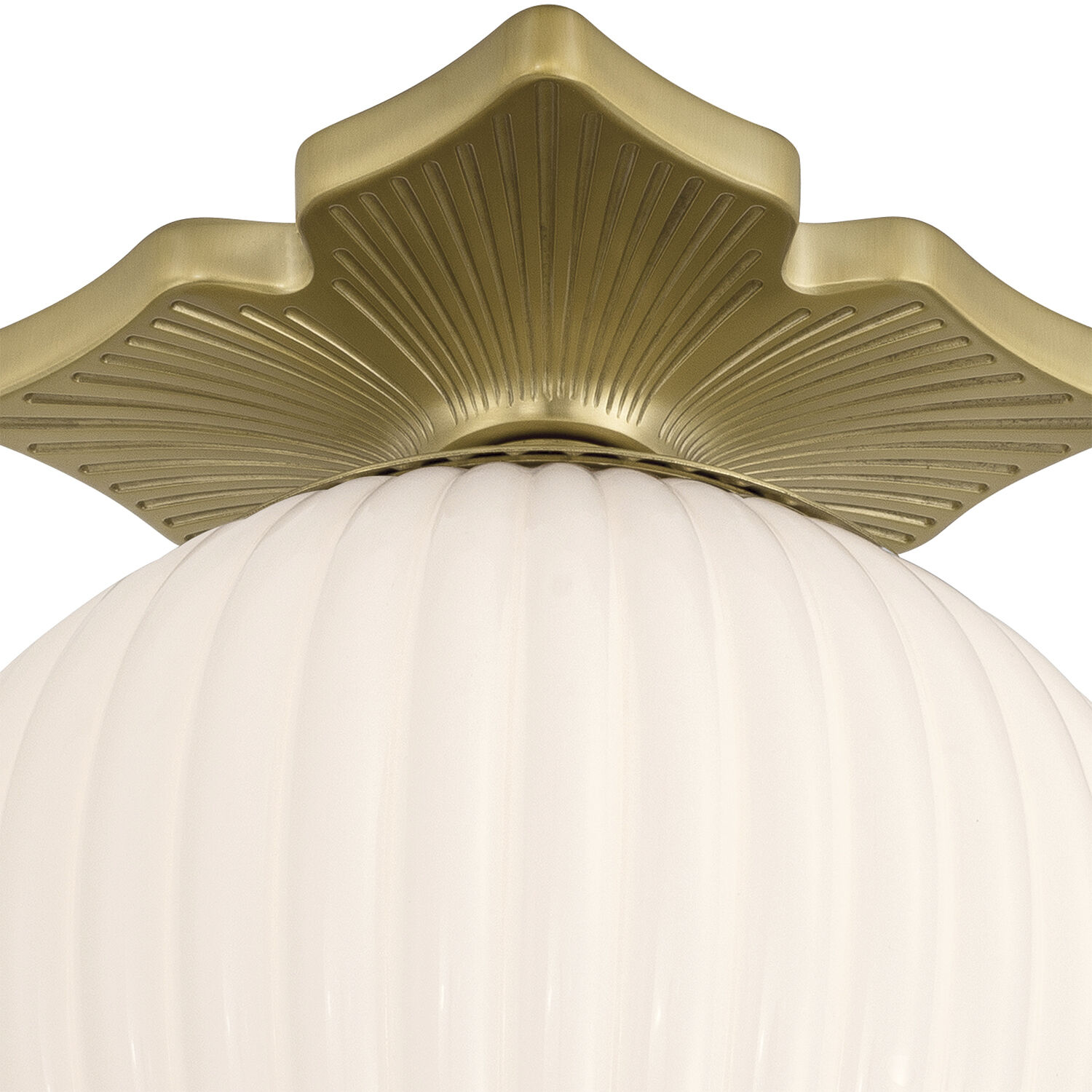 Orly 1 Light 10 inch Aged Brass Semi Flush Ceiling Light