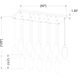 Arden 17 Light 42 inch Brushed Nickel Linear Chandelier Ceiling Light