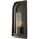 Triomphe 1 Light 16 inch Oil Rubbed Bronze Outdoor Sconce in Seeded Clear, Small