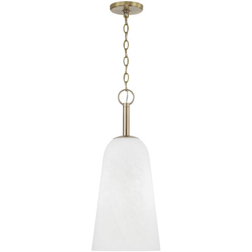 Romy 1 Light 10 inch Matte Brass Pendant Ceiling Light