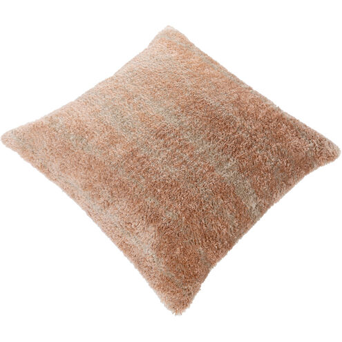 Flokati 27 X 27 inch Beige/Camel/Light Gray Pillow Cover, Square