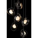 Riza 9 Light 21.1 inch Ink Pendant Ceiling Light