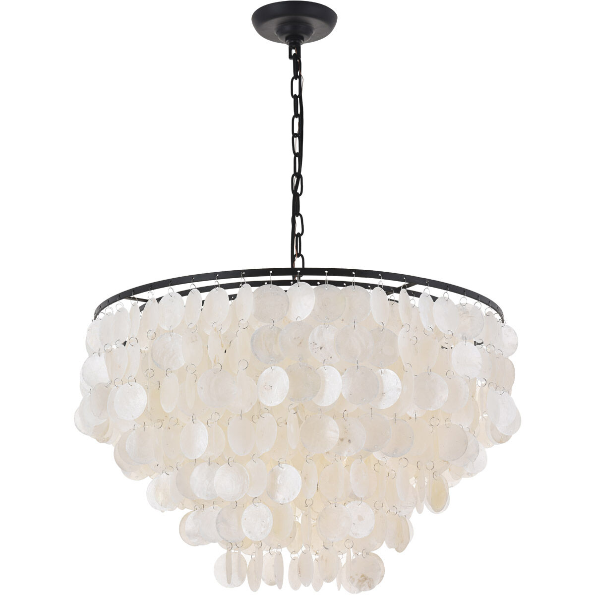 Selene 6 Light 26 inch Black Pendant Ceiling Light