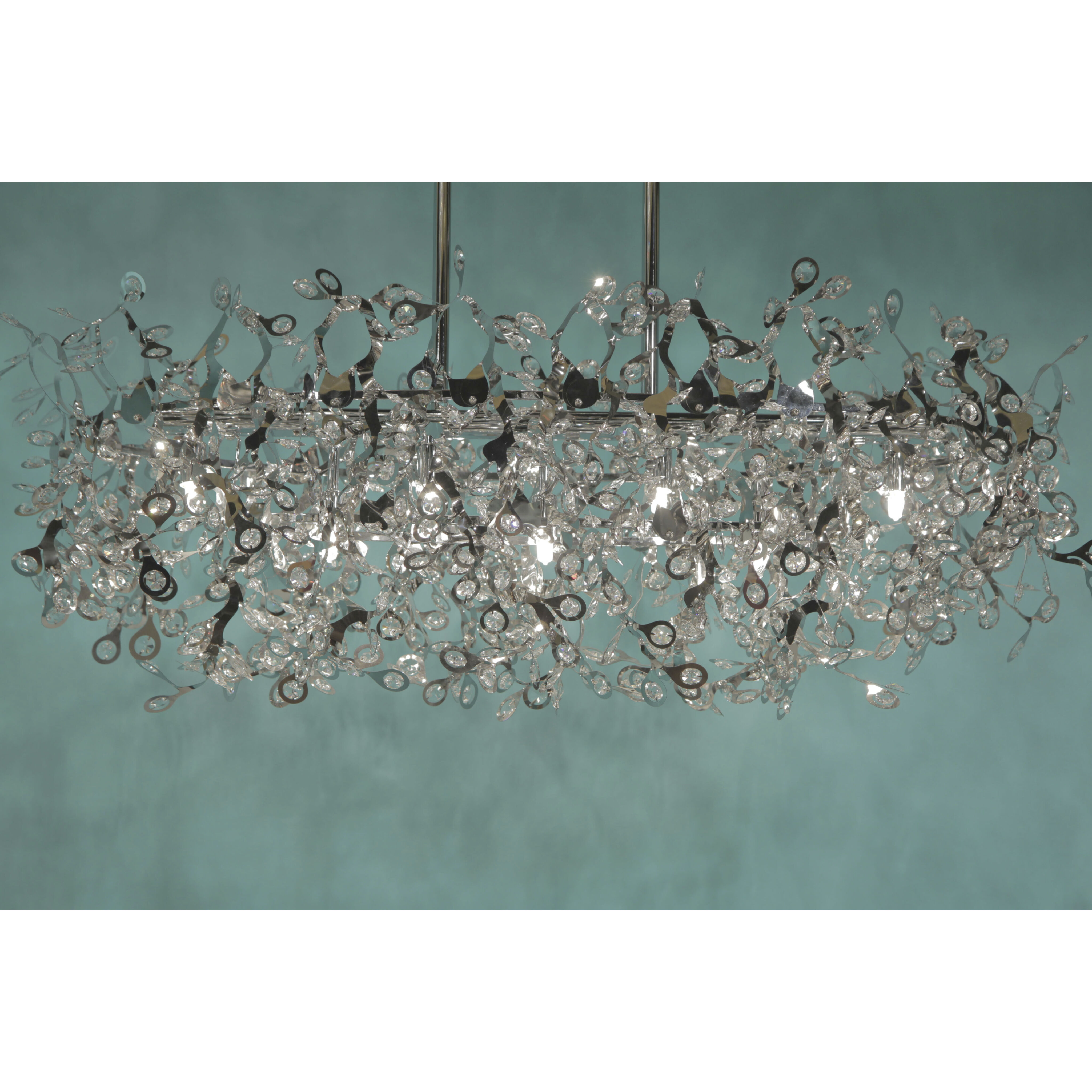 Comet 7 Light 35 inch Polished Chrome Linear Pendant Ceiling Light