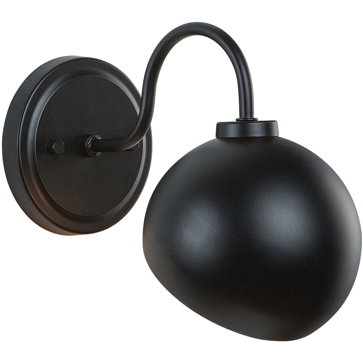 Hadley 1 Light 6 inch Matte Black Sconce Wall Light