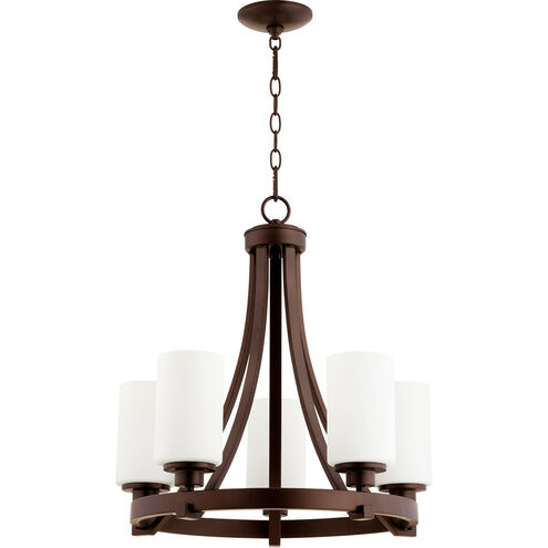 Lancaster 5 Light 21 inch Oiled Bronze Chandelier Ceiling Light