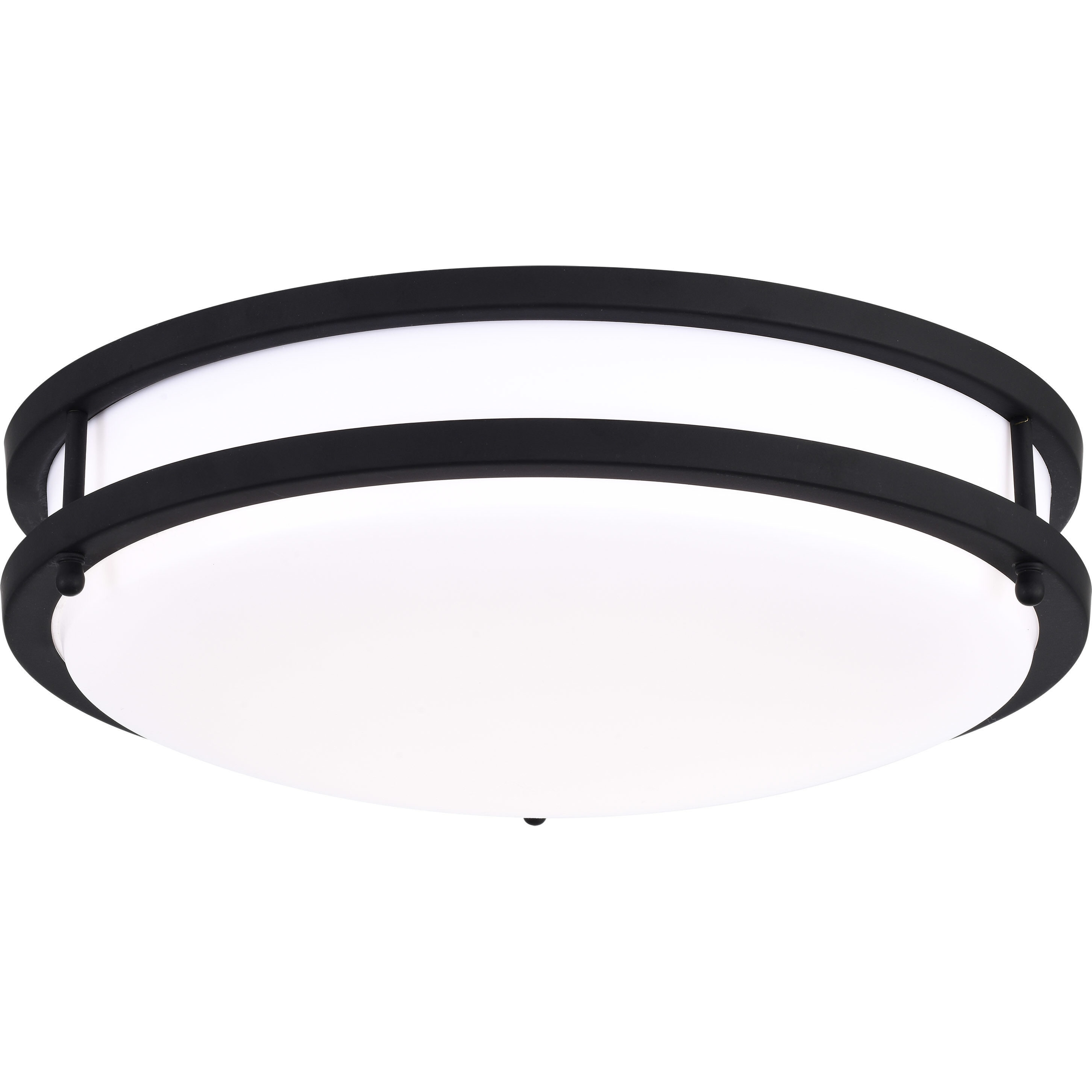 Glamour LED 13 inch Matte Black Flush Mount Ceiling Light