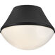 Haddie LED 11 inch Black Foyer Light Ceiling Light, Flush Mount