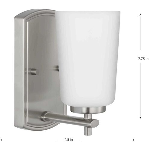 Adley 1 Light 4.5 inch Brushed Nickel Bath Vanity Light Wall Light