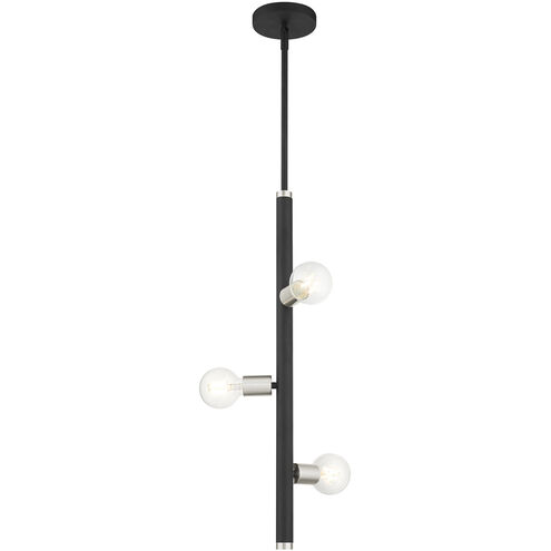 Bannister 3 Light 6 inch Black Pendant Ceiling Light