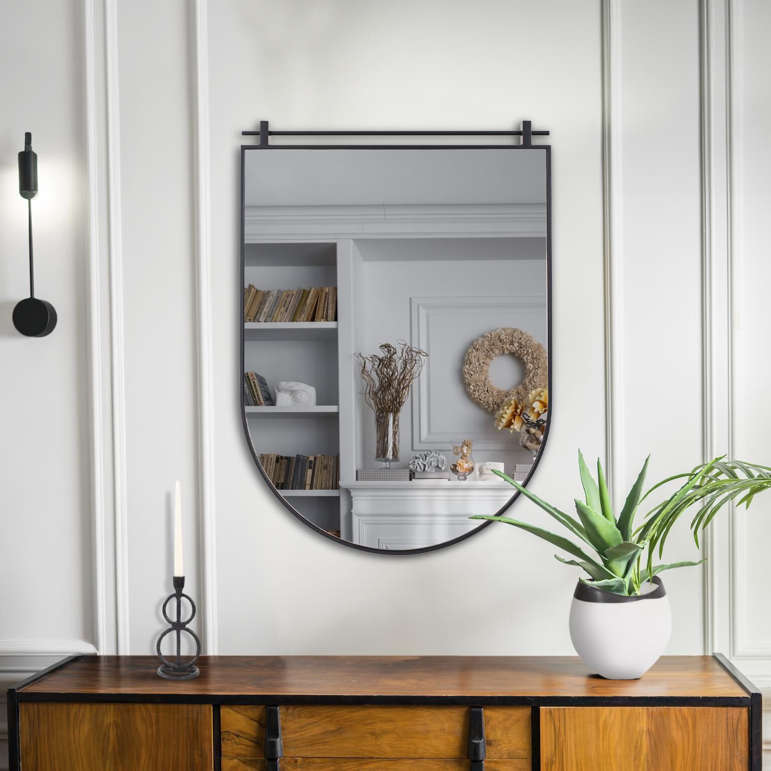 Knight Shield 42 X 30 inch Black Mirror