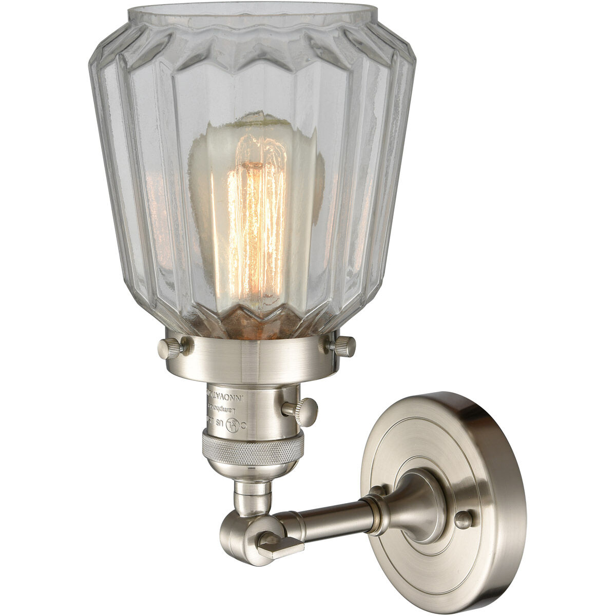Franklin Restoration Chatham LED 6 inch Brushed Satin Nickel Sconce Wall Light, Franklin Restoration