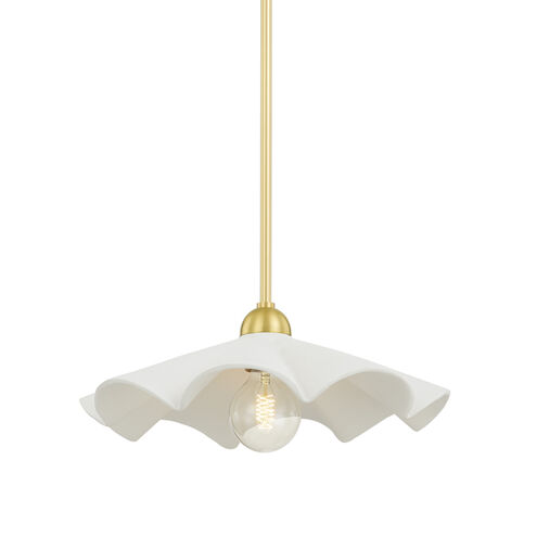 Maisie 1 Light 16 inch Aged Brass Pendant Ceiling Light