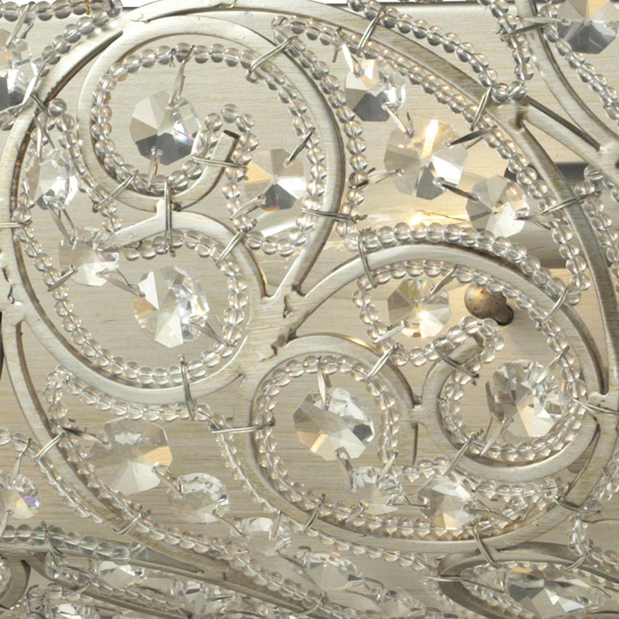 Andalusia 4 Light 24 inch Aged Silver Vanity Light Wall Light