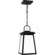 Founders 1 Light 7 inch Black Outdoor Pendant
