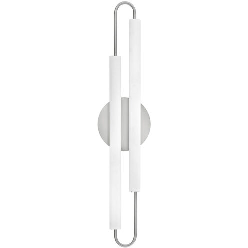 Eos LED 25 inch Brushed Nickel Vanity Light Wall Light, Vertical