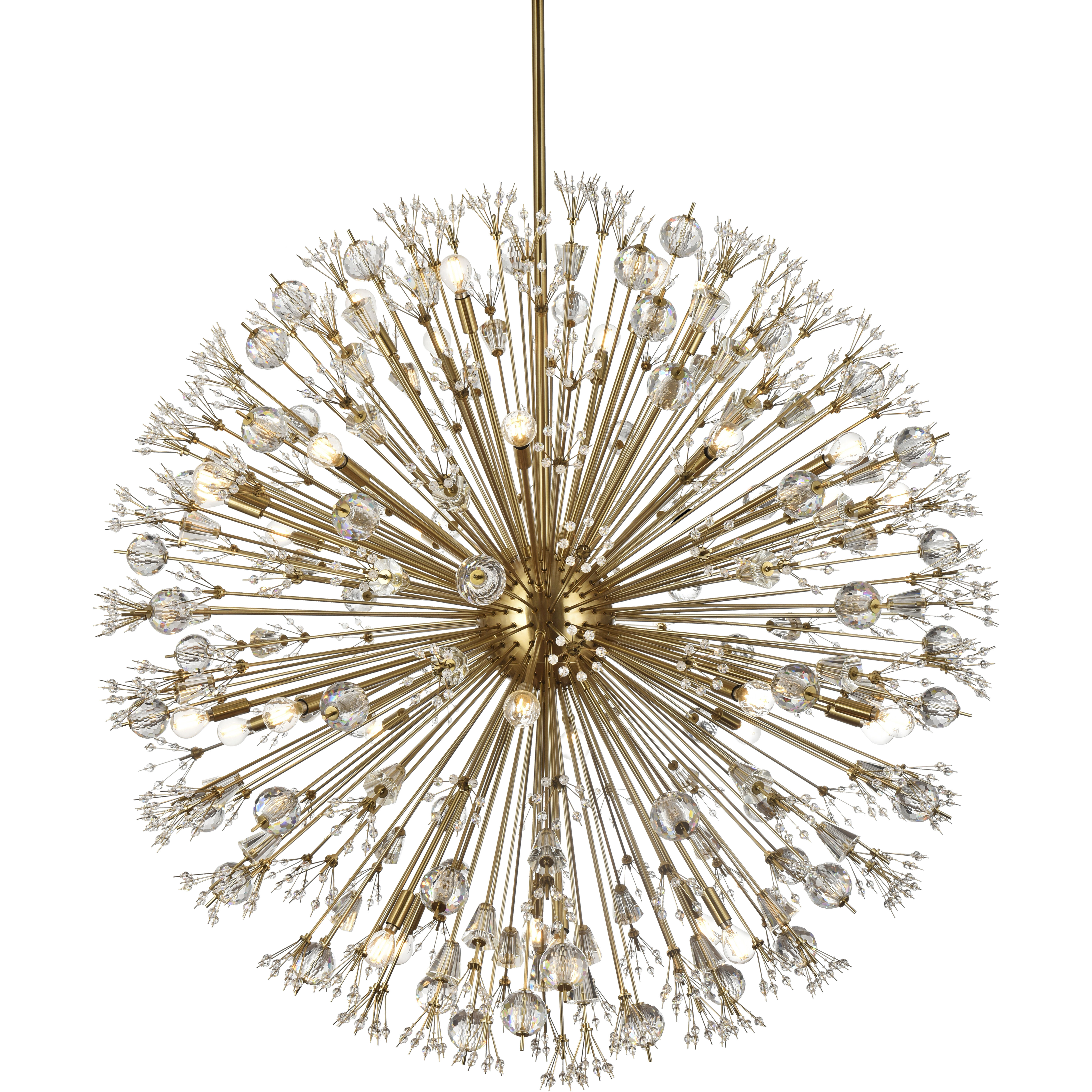 Vera 34 Light 50 inch Gold Pendant Ceiling Light