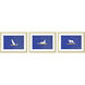 Makalu Gold Foil Wall Art, Set of 3