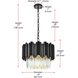 Willow 4 Light 16 inch Black Chandelier Ceiling Light