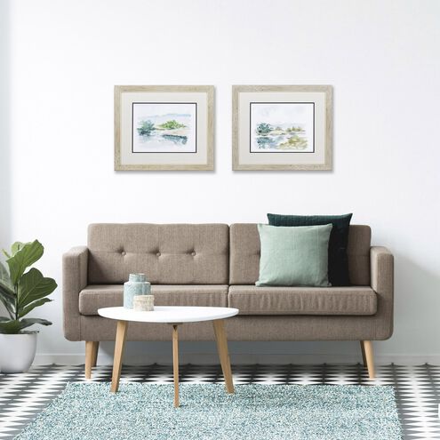 Landscapes Green and Blue Framed Art