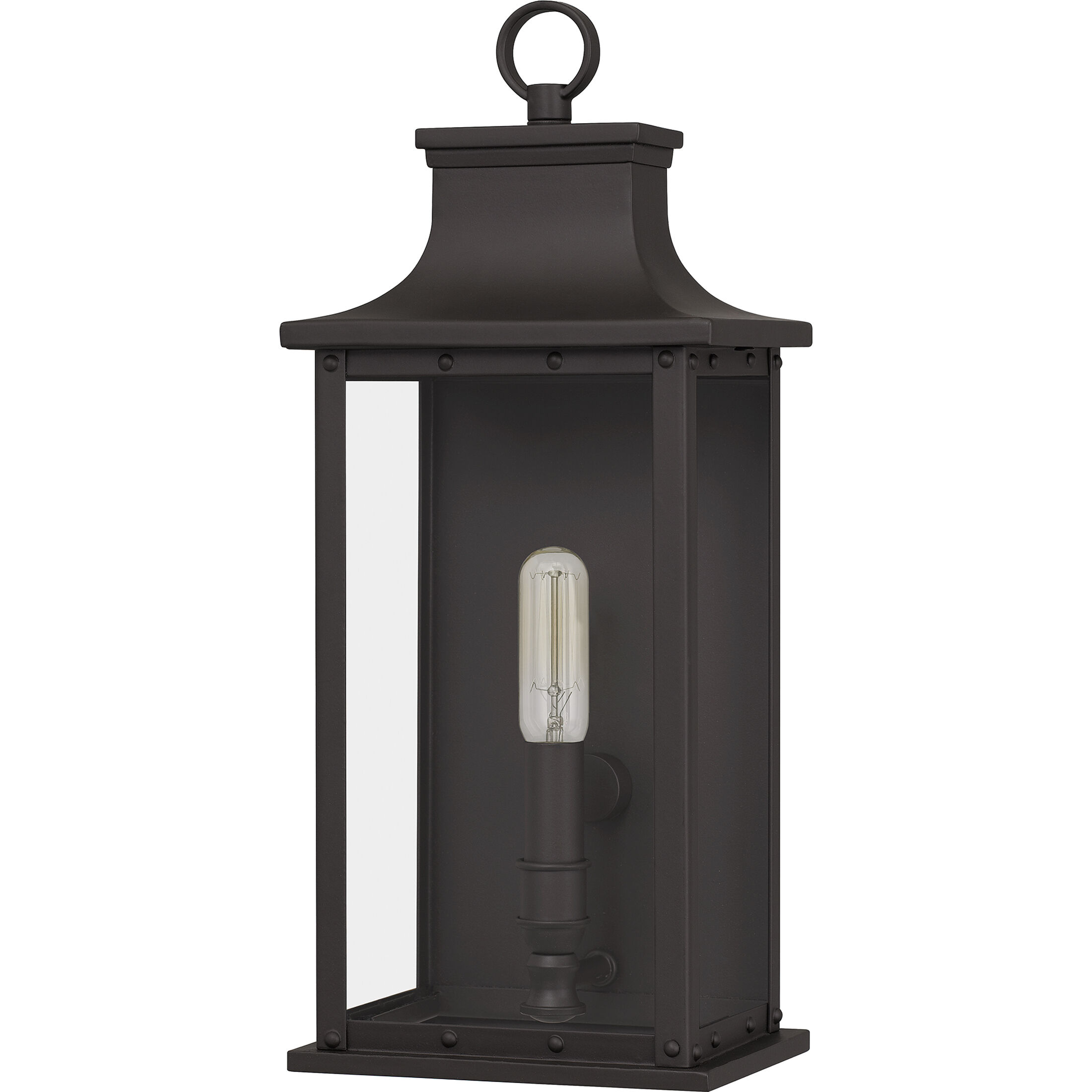 Abernathy 1 Light 16 inch Old Bronze Outdoor Wall Lantern, Small 