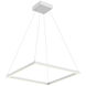 Piazza 23.63 inch White Pendant Ceiling Light