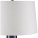 Kelmscott Gourd 31.5 inch 150 watt Reactive Blue Table Lamp Portable Light