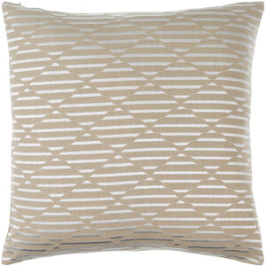Merle 22 X 22 inch Slate Grey Taupe/Off-White/Ash/Sage Accent Pillow