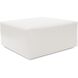 Universal 18 inch White Ottoman, 36in Square, The Avanti Collection