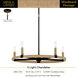 Windward Passage 5 Light 27 inch Coal And Soft Brass Chandelier Ceiling Light